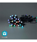 Nedis WIFILP01C48 SmartLife světelný řetěz | Wi-Fi | RGB | 48 LED's | 10.80 m | Android™ / IOS