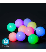 Nedis WIFILP03C10 SmartLife světelný řetěz | Wi-Fi | RGB | 10 LED's | 9.00 m | Android™ / IOS
