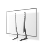 Nedis TVSM1050BK - TV Stojan Fixní| 13-70 " | Maximální hmotnost obrazovky: 50 kg | Nastavitelné výšky | Ocel | Černá