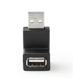 Nedis CCGB60930BK - USB 2.0 Adaptér | USB-A Zástrčka | USB-A Zásuvka | Černá barva