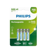 Philips dobíjecí baterie AAA 700mAh, NiMH - 4ks