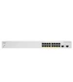 Cisco CBS220-16P-2G (16xGbE,2xSFP,16xPoE+,130W,fanless) - REFRESH