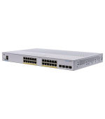 Cisco switch CBS250-24P-4X (24xGbE,4xSFP+,24xPoE+,195W,fanless) - REFRESH