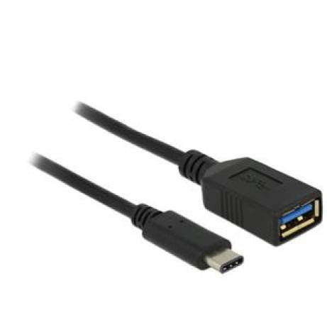 Delock adaptér SuperSpeed USB (USB 3.1, Gen 1) USB Type-C™ samec > USB Type A samice 15 cm černý