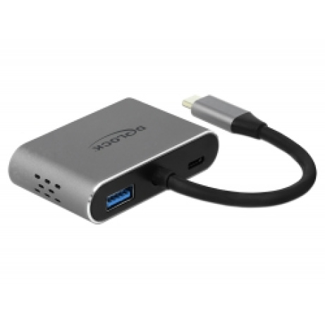 Delock Adaptér z USB Type-C™ na HDMI a VGA s portem rozhraní USB 3.0 a PD