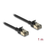 Delock Síťový kabel RJ45 Cat.8.1, F/FTP Slim Pro, 1 m, černý