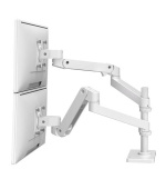 ERGOTRON LX Pro Dual Stacking Arm, stolní dvouramenný držák pro 2 monitry, bílá