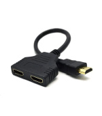 GEMBIRD Dat přepínač HDMI splitter, pasivní, kabel, 2 cesty