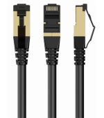 GEMBIRD PP8-LSZHCU-BK-0.5M – S/FTP Cat. 8 patch kabel s LSZH pláštěm, černý, 0,5 m