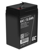 Green Cell AGM VRLA 6V 5Ah maintenance-free battery for the alarm system, cash register, toys