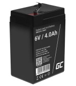 Green Cell AGM VRLA 6V 4Ah maintenance-free battery for the alarm system, cash register, toys