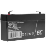 Green Cell AGM VRLA 6V 1.2Ah maintenance-free battery for the alarm system, cash register, toys