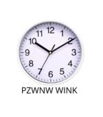 PLATINET NÁSTĚNNÉ KULATÉ HODINY WINK WHITE, tichý mechanismus