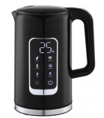 PLATINET RYCHLOVARNÁ KONVICE LCD 1,7L 5 TEPLOT + 450 ML CESTOVNÍ HRNEK, ČERNÁ