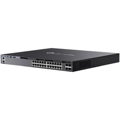 TP-Link SG6428X Omada 24 portový gigabitový RJ45 stackable L3 switch, 4×10 Gbps SFP+ sloty