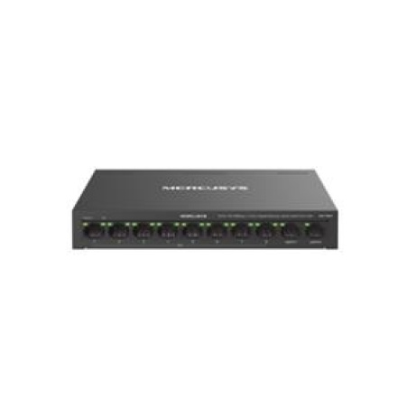 Mercusys MS110CP 8portový 10/100 Mb/s + 2portový gigabitový stolní switch s 8 porty PoE+