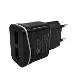 Nabíječka USB C-TECH UC-02, 2x USB, 2,1A, černá