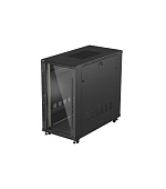 19" VOLNĚ STOJÍCÍ RACKOVÁ SKŘÍŇ 22U 600X1200 ČERNÉ SKLENĚNÉ DVEŘE LANBERG (PLOCHÉ BALENÍ)