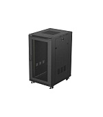 19" VOLNĚ STOJÍCÍ RACKOVÁ SKŘÍŇ 22U/600X800 (FLAT PACK) SE SÍŤOVÝMI DVEŘMI ČERNÁ LANBERG