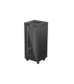 19" VOLNĚ STOJÍCÍ RACKOVÁ SKŘÍŇ 27U/600X600 (FLAT PACK) S PROSKLENÝMI DVEŘMI LCD ČERNÁ LANBERG V2