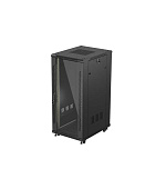 19" VOLNĚ STOJÍCÍ RACKOVÁ SKŘÍŇ 27U/600X800 (FLAT PACK) S PROSKLENÝMI DVEŘMI ČERNÁ LANBERG