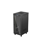 19" VOLNĚ STOJÍCÍ RACKOVÁ SKŘÍŇ 27U/600X800 (FLAT PACK) S PROSKLENÝMI DVEŘMI LCD ČERNÁ LANBERG V2