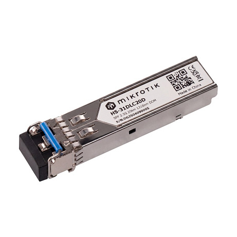 MikroTik HS-31DLC20D, SFP 1.25G/2.5G SM 20km 1310nm, Dual LC-connector