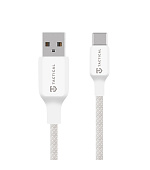 Tactical Stitch Thread Cable USB-A/USB-C 1m White