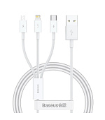 Baseus Superior Series Fast Charging Datový Kabel USB-A - USB-C/microUSB/Lightning 3.5A 1m Stellar W