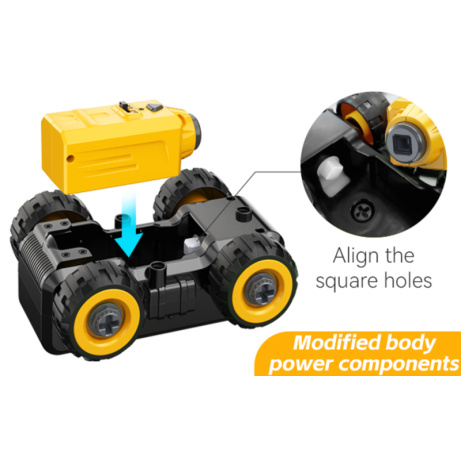 Set 3+3 zdarma - RC sklápěč, nakladač, bagr, míchačka, autojeřáb, hasičské auto