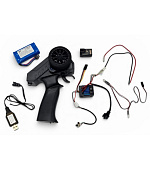 Kompletní set elektroniky MN-88K pro RC crawlery- ovladač, regulátor, přijímač, aku, nabíječka a LED osvětlení