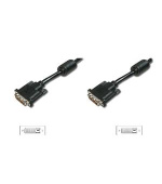 Digitus Připojovací kabel DVI, DVI (24 + 1), 2x ferit M / M, 10,0 m, DVI-D Dual Link, bl
