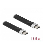 Delock USB 3.2 Gen 2, FPC plochý stuhový kabel, USB Type-C™ na USB Type-C™, 13,5 cm, PD 3 A E-Marker