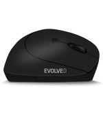 EVOLVEO LadyErgo, tichá vertikální ergonomická myš, 2.4GHz, černá