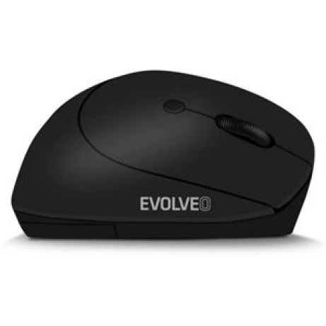EVOLVEO LadyErgo, tichá vertikální ergonomická myš, 2.4GHz, černá
