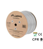 LANBERG LAN KABEL CAT.7 SFTP 305M PEVNÝ CU LSZH ŠEDÝ CPR + FLUKE PASSED