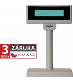 LCD zákaznický displej Virtuos FL-2024MW 2x20, serial (RS-232), 12V, béžový