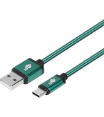TB Touch USB-A/USB-C, zelený, 1,5m