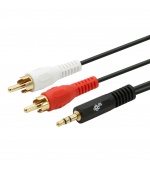 TB Touch Cable 3,5mm Mini Jack -2x RCA M/M 2,5m