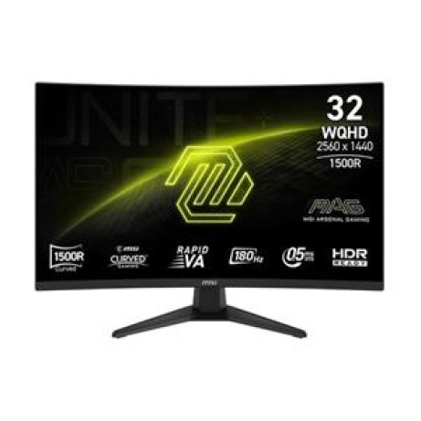 MSI MAG 321CQF E18 Gaming monitor 31,5" Rapid VA zakřivený /2560 x 1440/180Hz/0,5ms/2xHDMI/DP/černá
