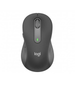 Logitech M650L/Kancelářská/Laserová/Bezdrátová USB + Bluetooth/Šedá