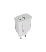 Univerzální nabíječka Natec RIBERA 20 W 1X USB-A + 1X USB-C, bílá