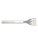 DIGITUS Kabel CAT 6A U-FTP, surová délka 305 m, papírová krabička, AWG 27/7, LSZH, simplex, barva šedá