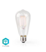 Nedis WIFILF10WTST64- Wi-Fi Chytrá LED Žárovka | E27 | ST64| 5 W | 500 lm | Teplá Bílá, F