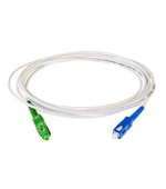 OPTIX SC/APC-SC/UPC FLEXI optický patch cord G.657B3 LSOH 2mm 7m bílý simplex