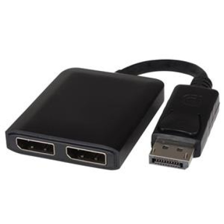 PremiumCord adaptér DisplayPort - 2x DisplayPort, MST,rozšíření+zrcadlení+2 obrazy, 4K*2K
