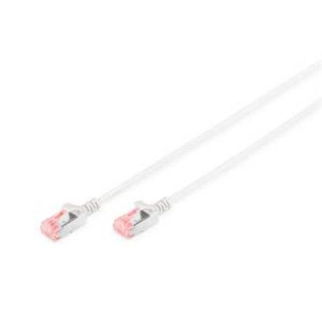 Digitus Tenký propojovací kabel U-FTP CAT 6 U-FTP, Cu, LSZH AWG 28/7, délka 2 m, barva šedá