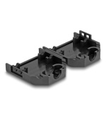 Delock Kryt D-Sub na 9 pinový zástrčkový / zásuvkový plastový kryt s uvolňováním napětí, černý