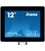 12" iiyama TF1215MC-B1: IPS, XGA, capacitive, 10P, 540cd/m2, VGA, DP, HDMI, IP65, Ball Drop, černý