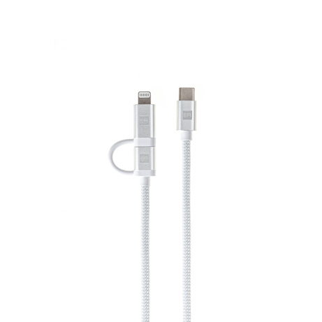 ER POWER Dual Cable USB-C C/L Mfi 100cm white